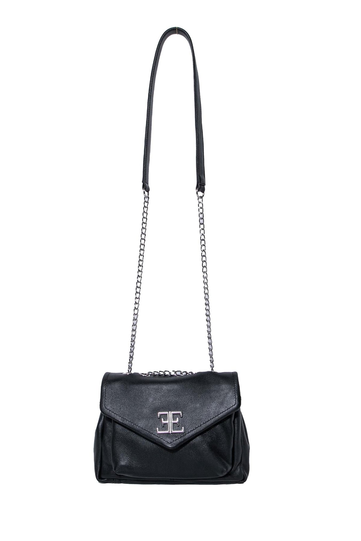 Sac pochette en cuir noir - 2