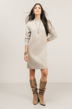 Robe pull beige - 1