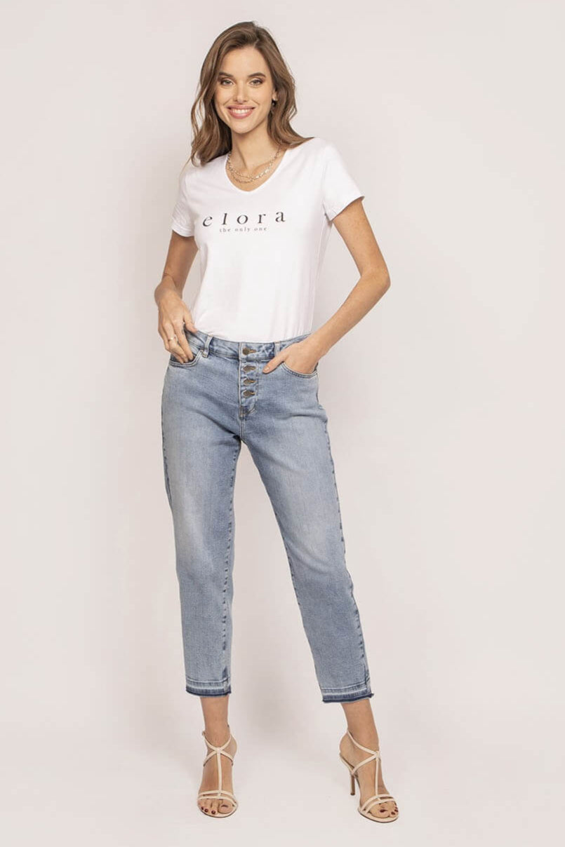 Jean slouchy bleu clair - 1