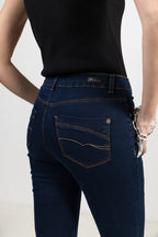 Jean coloris bleu foncé - 2
