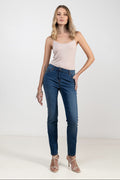 Jean coloris bleu moyen - 1