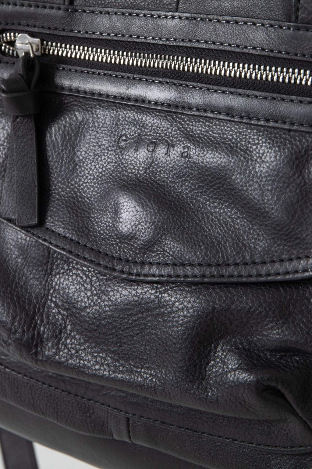 Sac bowling  en cuir noir - 2