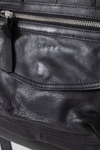 Sac bowling  en cuir noir - 2