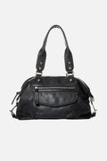 Sac bowling  en cuir noir - 1