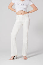 Jean bootcut blanc - 2