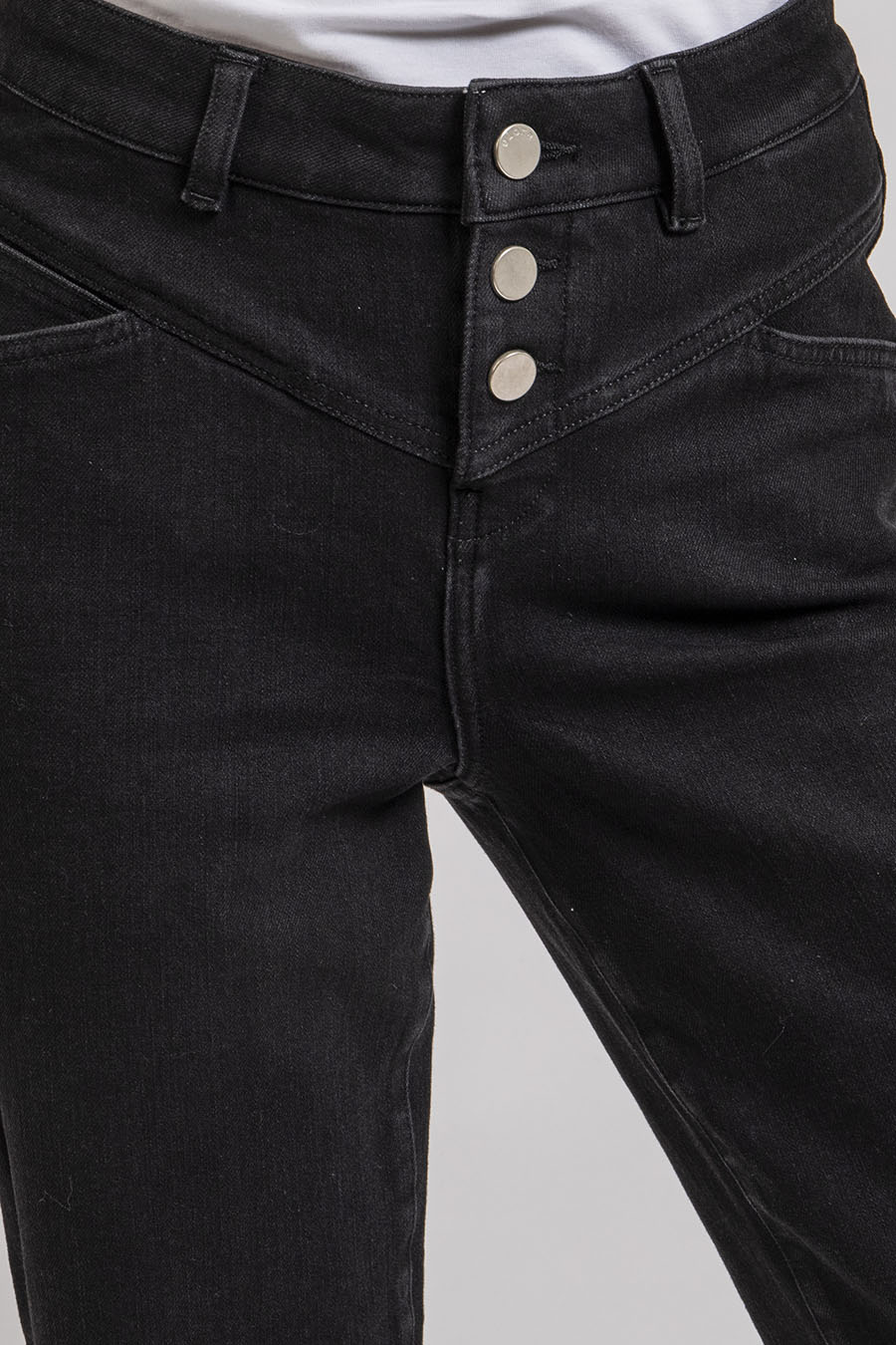 Jean bootcut cropped noir - 2