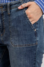 Jean bootcut bleu - 2