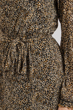 Robe longue imprimé léopard - 2