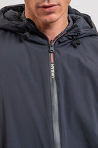 Parka mi-longue réversible coloris navy - 2