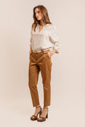 Blouse bohème noir et camel - 1