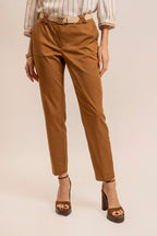 Pantalon seconde peau coloris caramel - 2