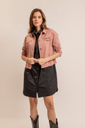 Veste en jean bruyère - 1