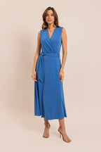 Robe longue bleue - 1