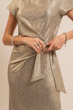 Robe longue dorée - 2