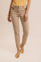 Pantalon slim beige - 2