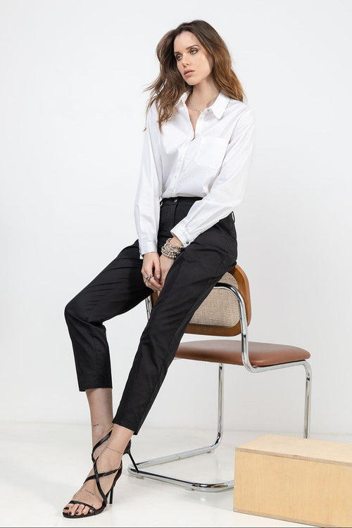 Chemise coupe droite blanche - 1