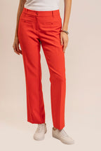 Pantalon tailleur infroissable orange - 2