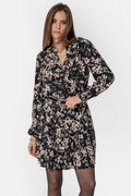 Robe courte imprimé floral - 1
