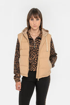 Doudoune sans manches beige - 2
