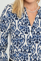 Blouse à motif bleu azur - 2
