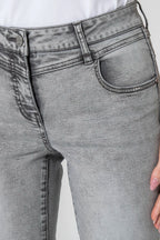 Jean droit gris clair - 2