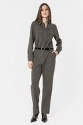 Combipantalon coloris kaki - 1