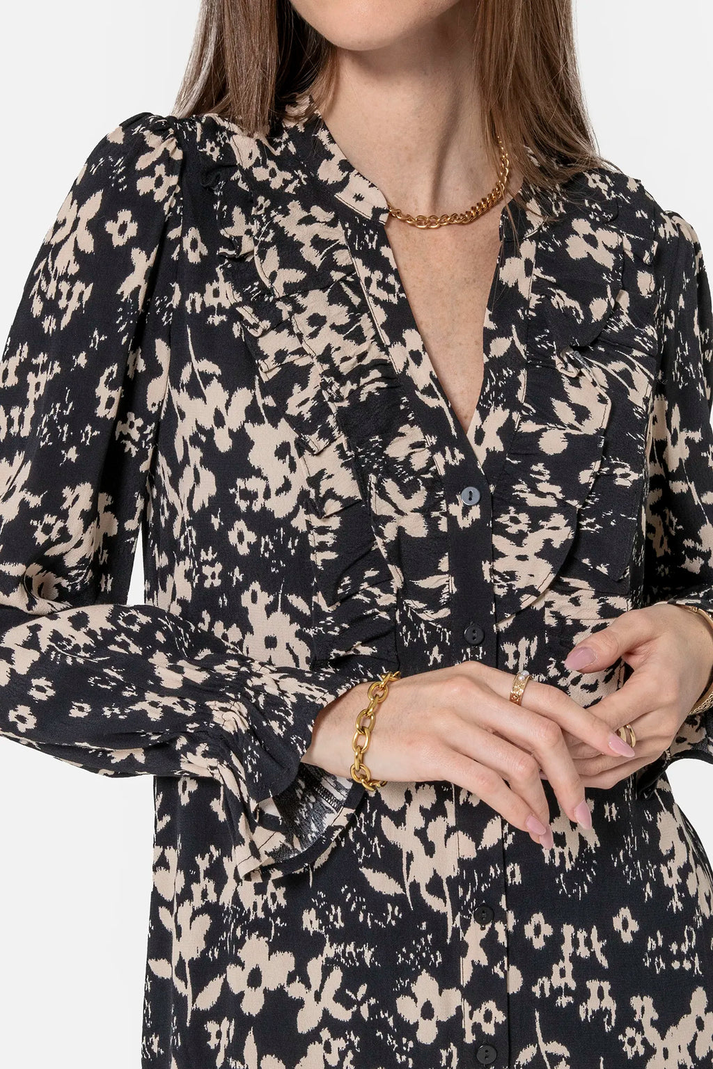 Robe courte imprimé floral - 2