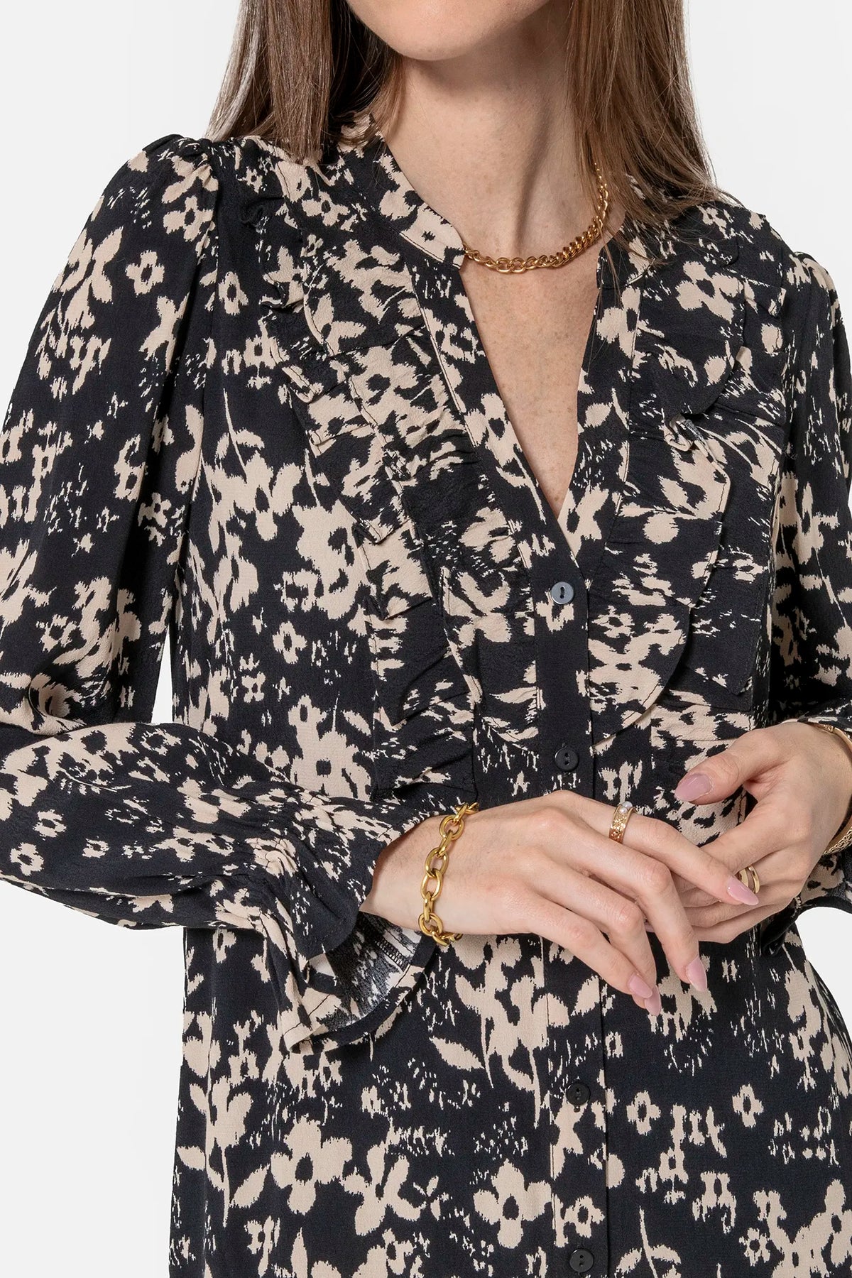 Robe courte imprimé floral - 2