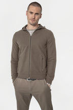 Gilet molleton kaki clair - 1