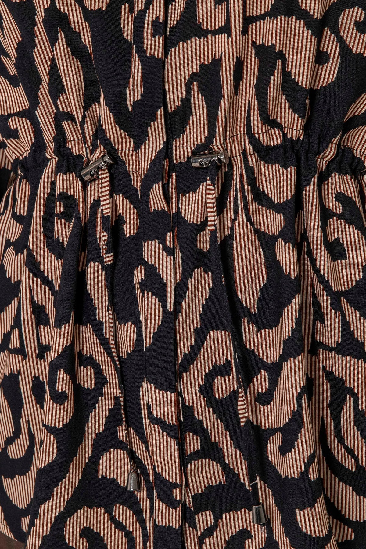 Chemise imprimé baroque noir et bordeaux - 2