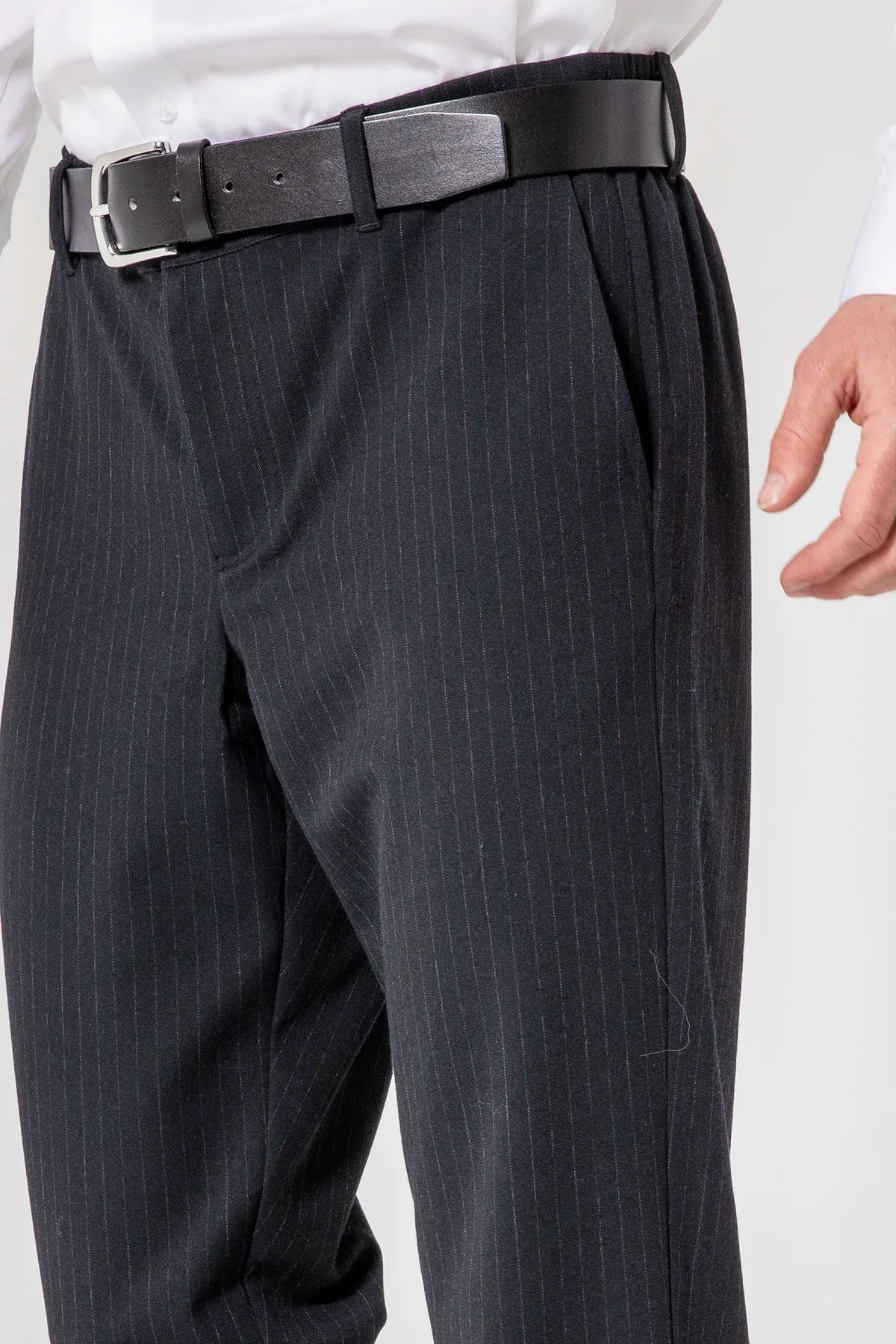 Pantalon droit rayé navy - 2