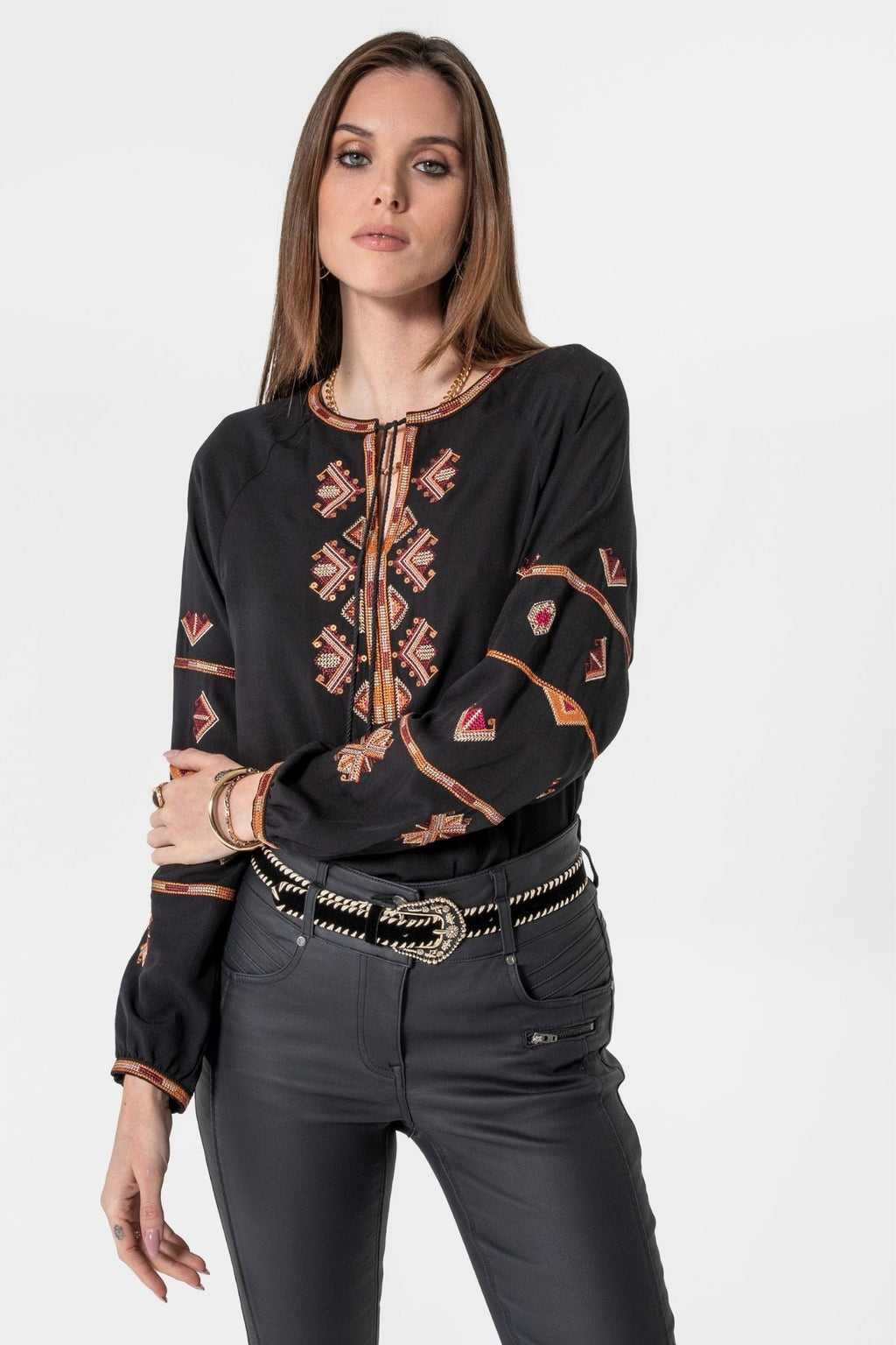Blouse inspiration pirate noir - 1
