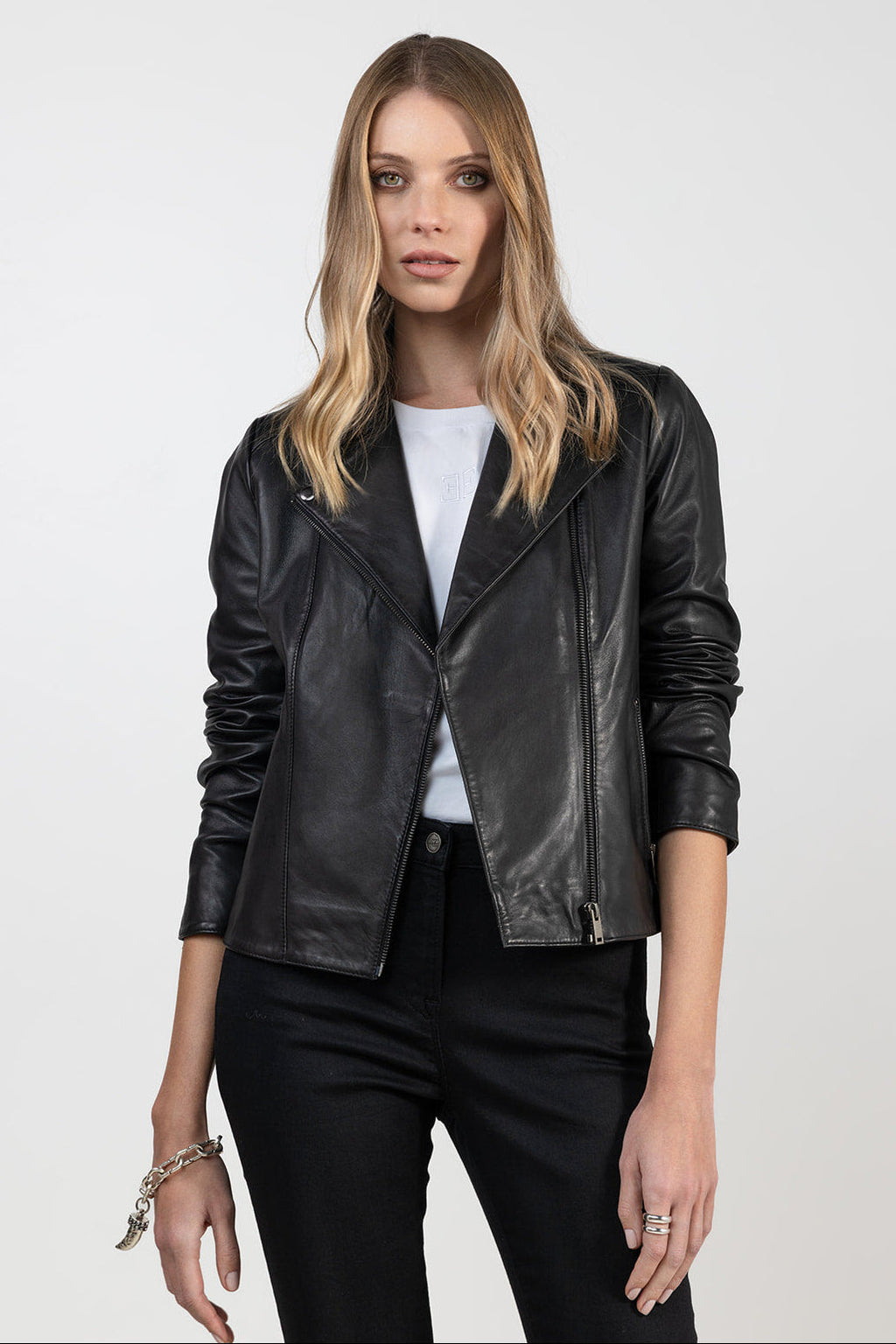 Perfecto en cuir noir - 1