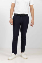Pantalon bleu marine chic confort - 2