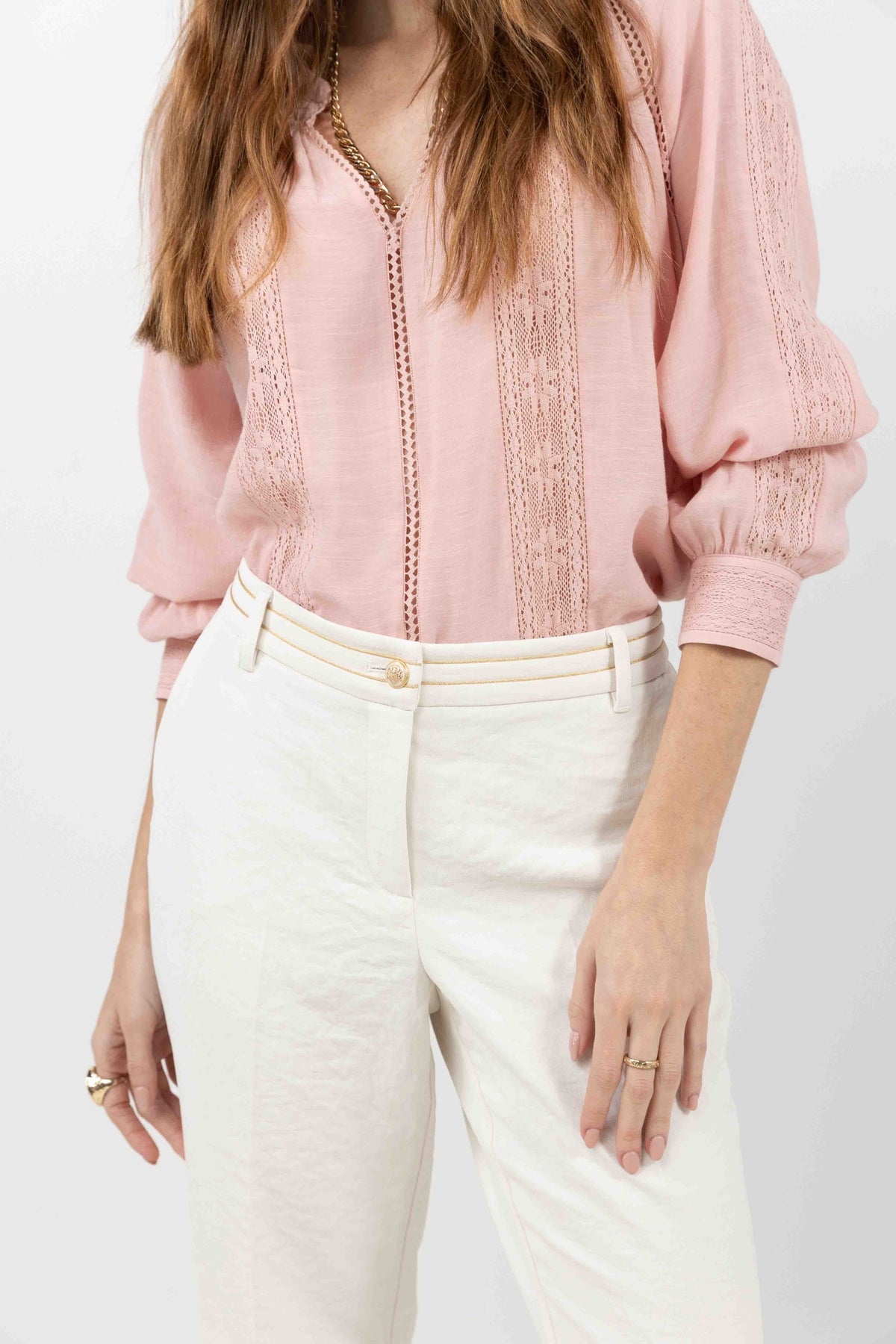 Pantalon écru fluide chic - 2