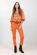 Pantalon chino orange moderne - 1