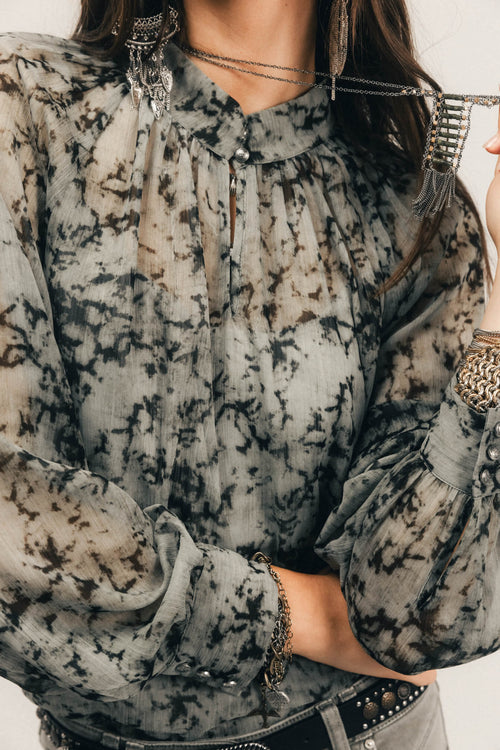 Blouse et débardeur imprimé jade - 2