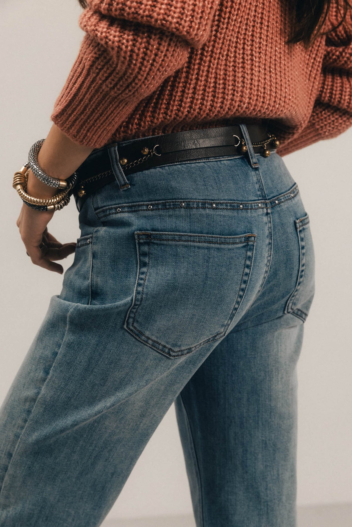 Jean flare bleu ciel seventies - 2
