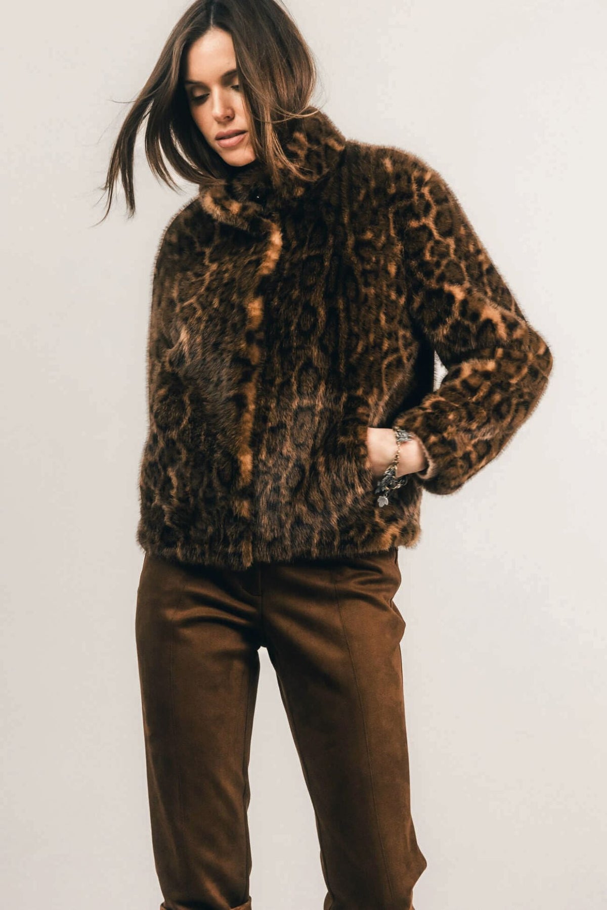 Blouson réversible léopard wild chic - 1