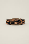 Ceinture imprimé tigre boucle dorée - 1