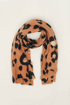 Étole léopard camel maxi - 2