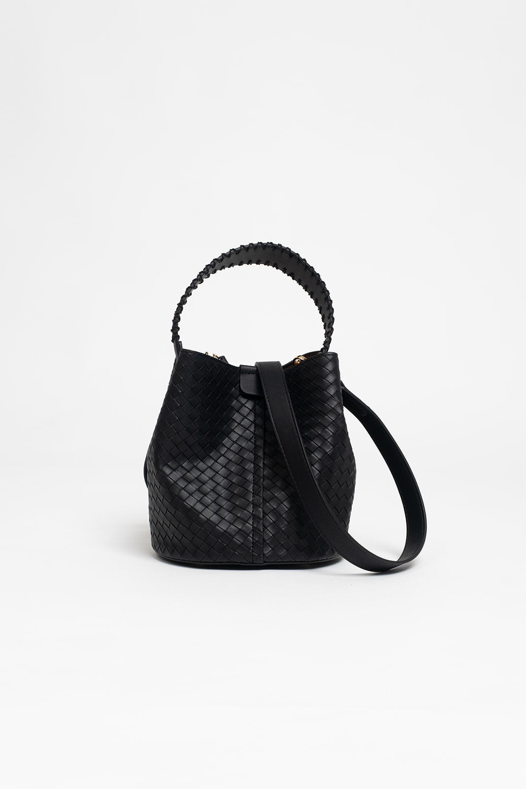 Sac noir bourse tressé chic tendance - 2
