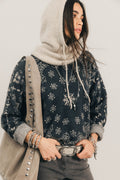 Cagoule maille beige chinée - 1