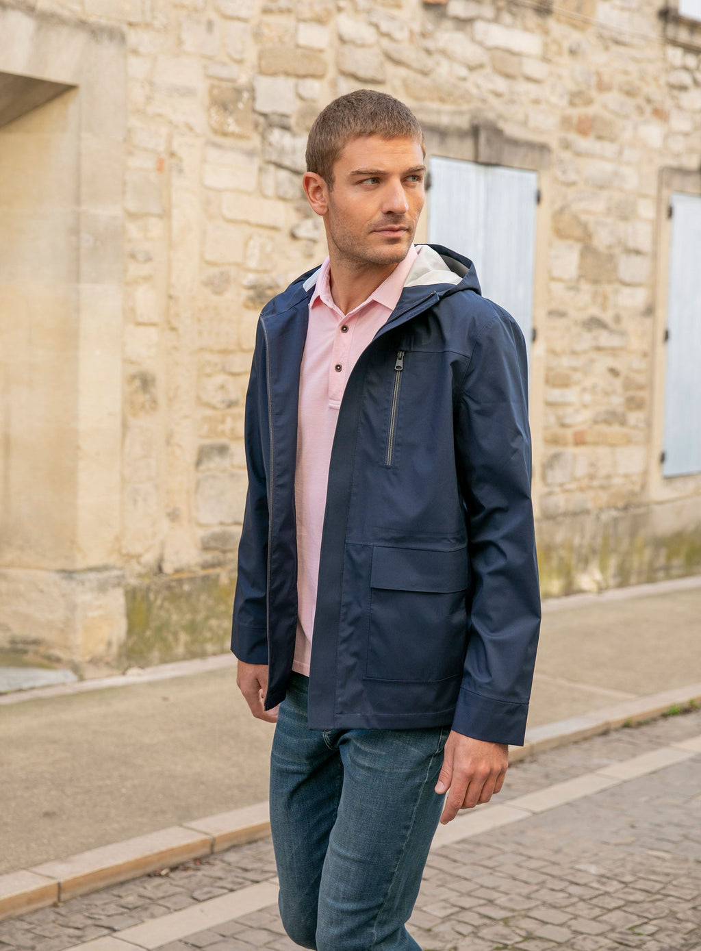 Parka coupe vent navy - 1